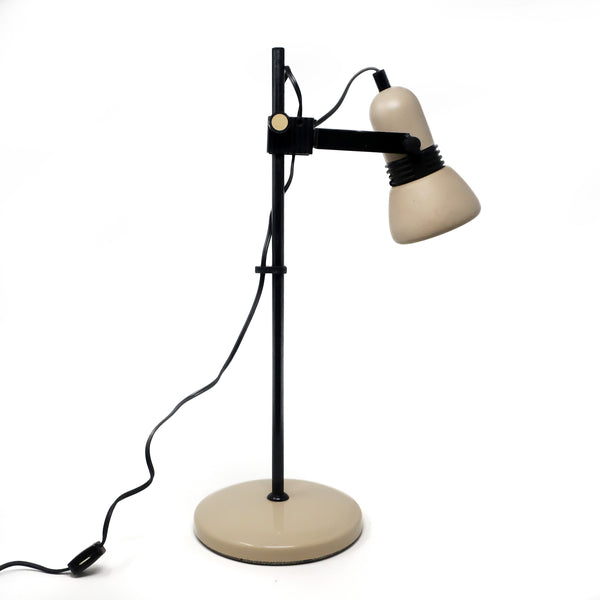 1980s Tan Adjustable Desk Lamp