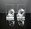 Hollywood Regency Knotted Lucite Bookends