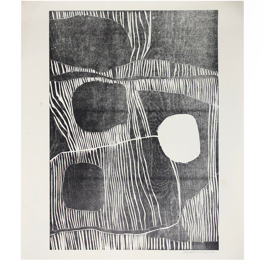 Untitled Woodblock Print by Margaret Wenstrup (1958)