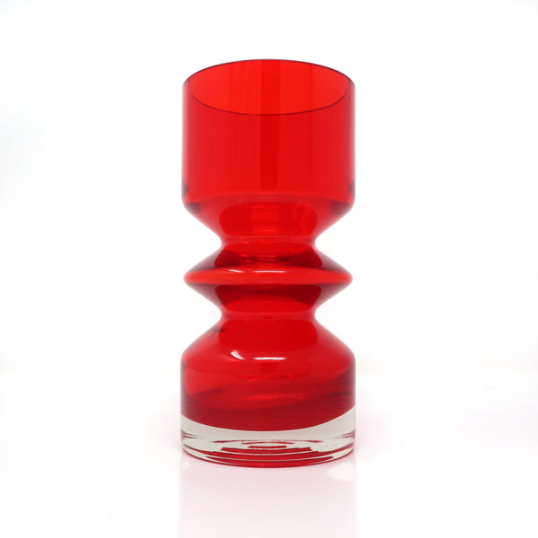 Red Modernist Vase by Tamara Aladin for Riihimaen Lasi Oy