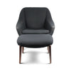 1960s Black Danish Modern Lounge Chair