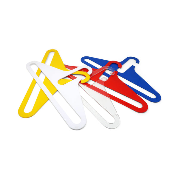 1970s Multicolored Plastic Clothes Hangers - Set of 11