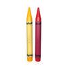 Pair of Giant Yellow and Red Crayons