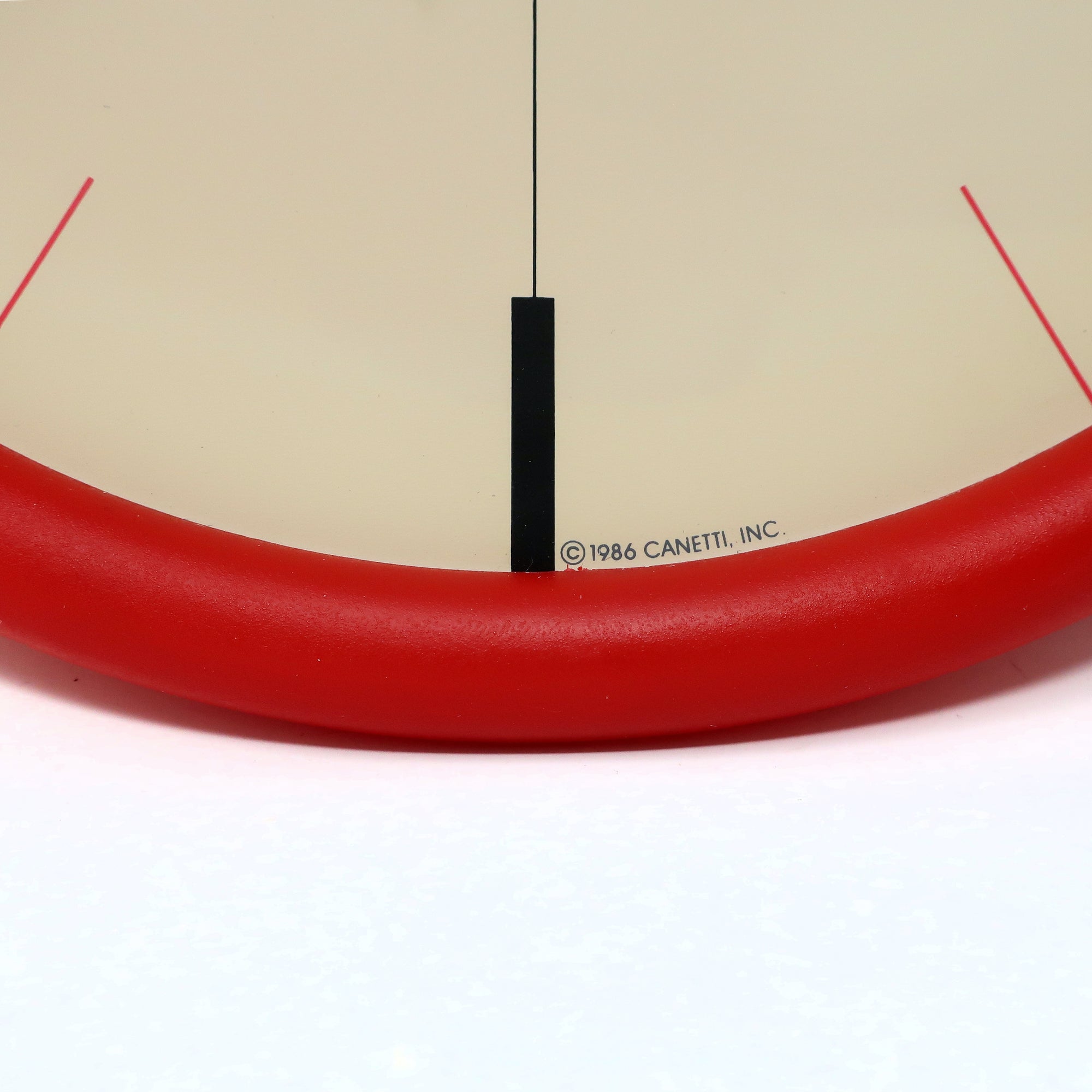 1980s Postmodern Red Canetti Wall Clock | Tenon Design