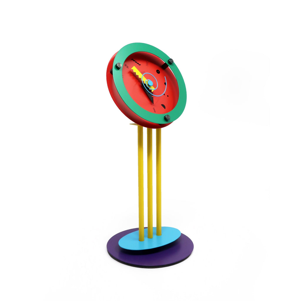 1980s Postmodern "Paradise" Table Clock by Shohei Mihara for Wakita and Canetti
