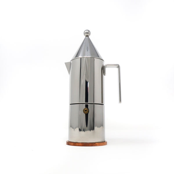 La Conica Three Cup Espresso Maker by Aldo Rossi for Alessi