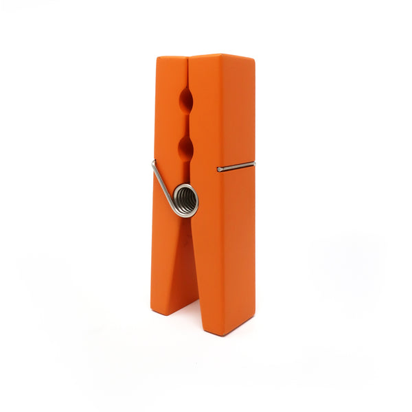 Vintage Orange Clothes Pin Paperweight
