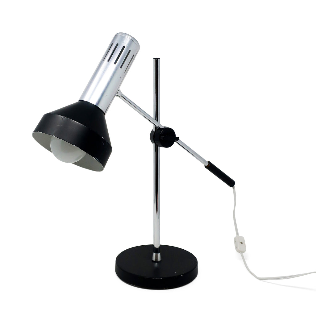 Vintage Black & Chrome Articulating Desk Lamp
