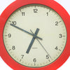 1980s Red, White and Gray Wall Clock by Junghans