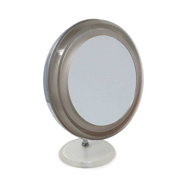 Vintage Lucite and Chrome Adjustable Tabletop Mirror