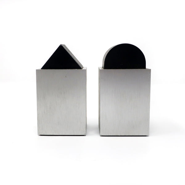 Post Modern Aluminum Salt & Pepper by David Tisdale for Elika