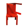 Pair of Vintage Red Plastic Parson Tables by Syroco