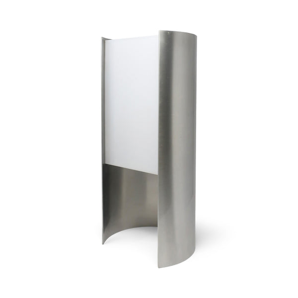 Cylindrical Aluminum and Lucite Table