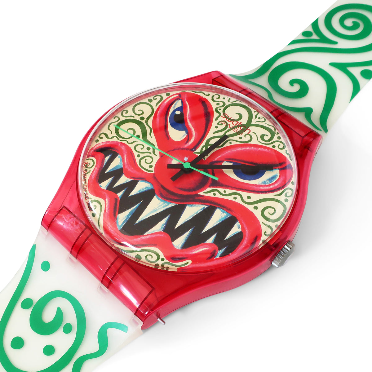 1993 “Monster Time” Wristwatch Wall Clock by Kenny Scharf for 