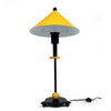 1980s Postmodern Black and Yellow Table Lamp