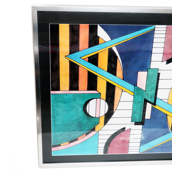 Framed Postmodern Pen Painting