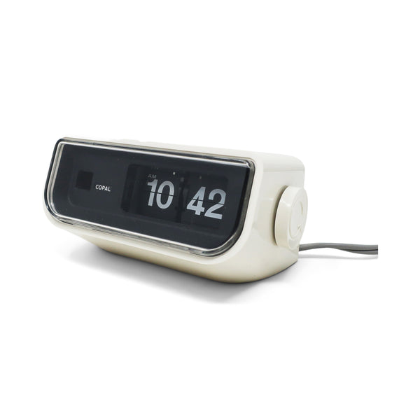 Vintage White Copal Model 225 Flip Clock