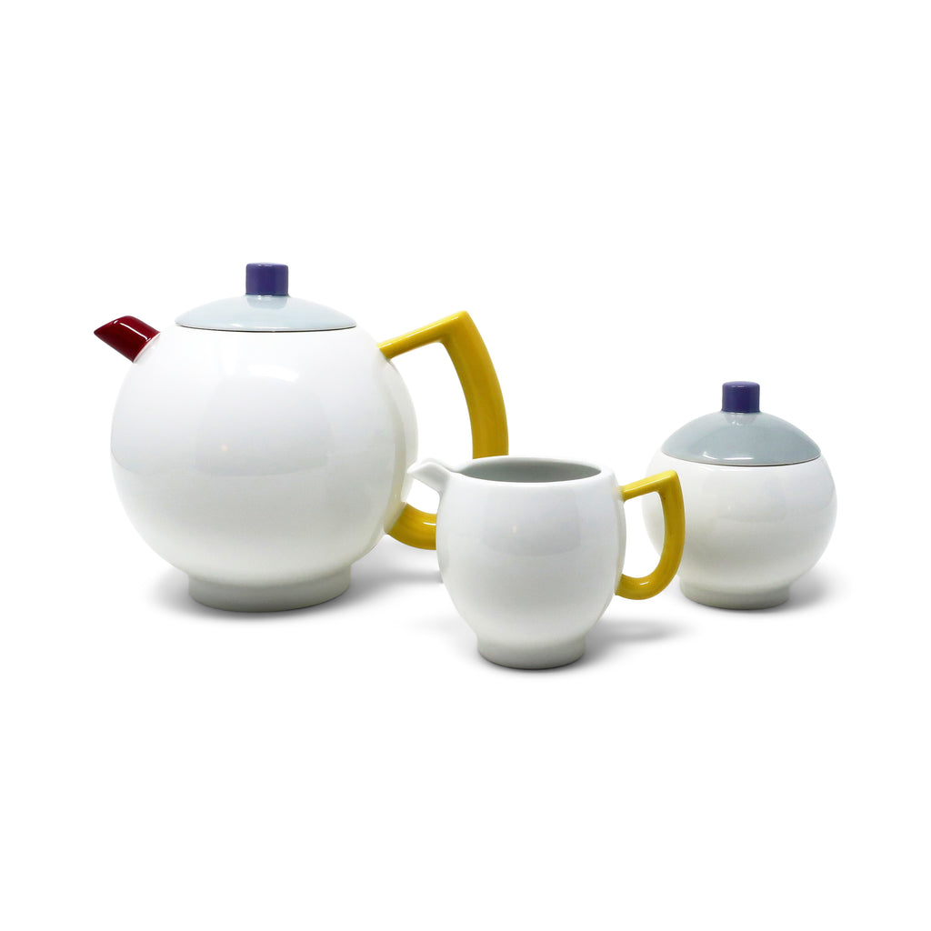 Vintage Porcelain “City Modern” Tea Set by Lutz Rabold for Arzberg