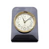 1980s Smoked Lucite and Brass Desk Clock by Seiko