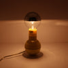 Vintage Enzo Mari Yellow Dumbbell Lamp