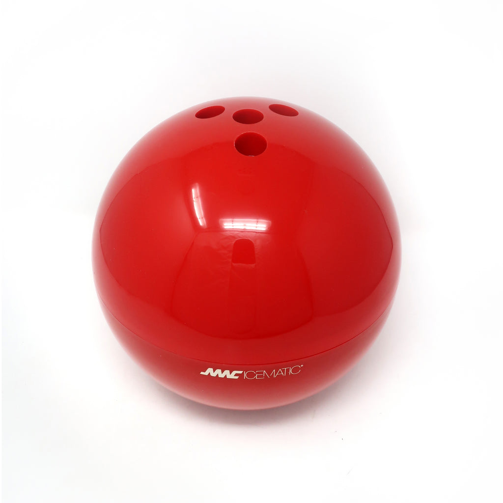 Vintage Italian Red Bowling Ball Ice Bucket