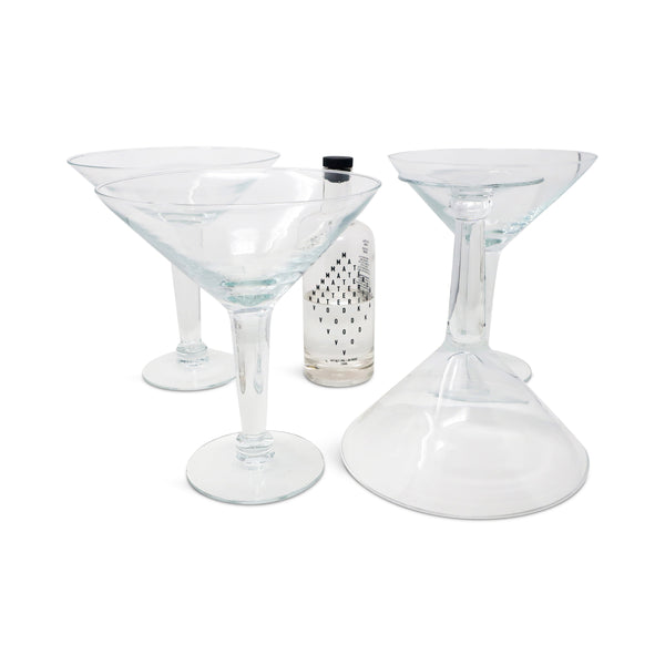 Set of Four Giant Martini Glasses