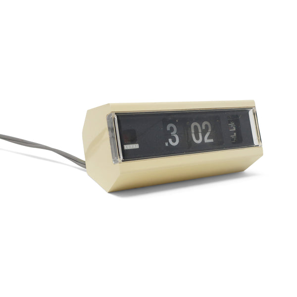 1970s White Copal Model 227 Flip Clock