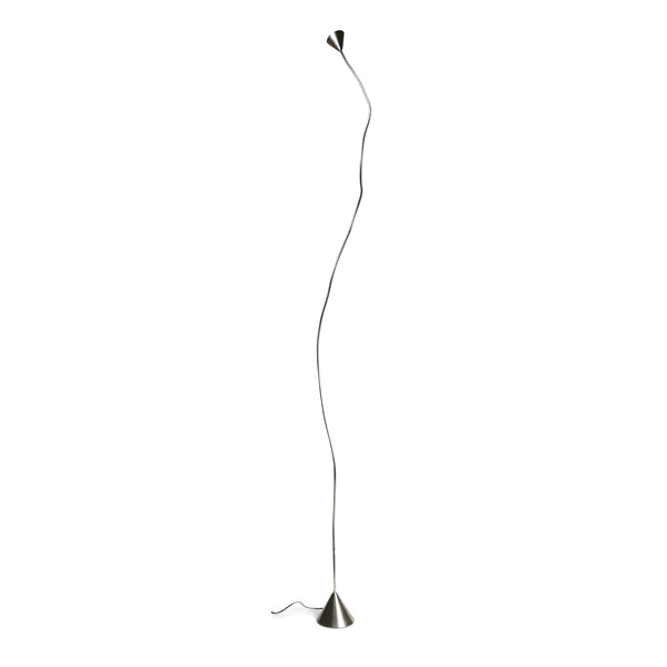 Large Nickel Papiro Floor Lamp by Sergio Calatroni For Pallucco Italia