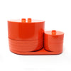 Set of Orange Massimo Vignelli for Heller Dinnerware