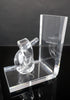 Hollywood Regency Knotted Lucite Bookends