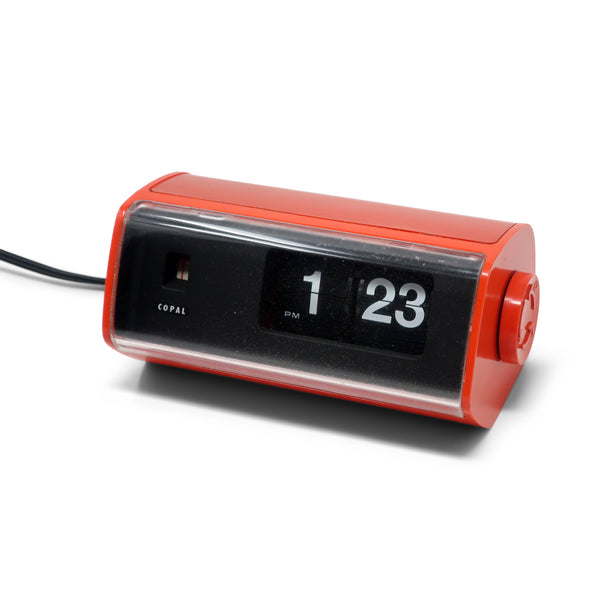 Vintage Orange Copal Model 222 Flip Clock