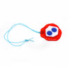 Red, White and Blue Art Glass Pendant by Laurie Rosenwald